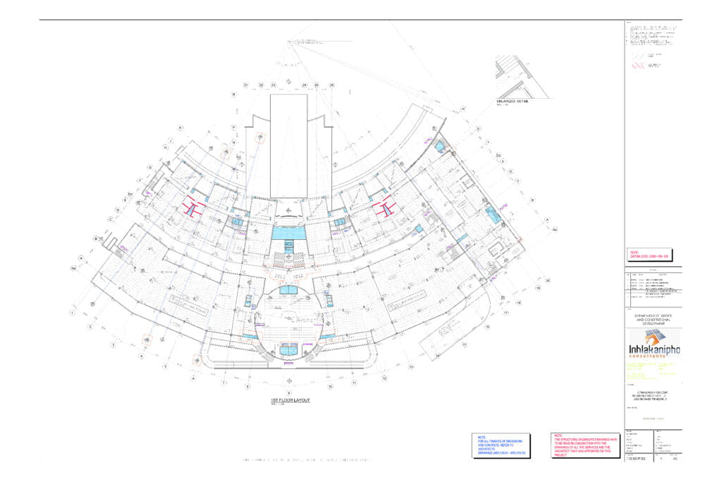 Inhlakanipho structure building sketch 