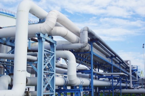 A picture of water pipes.